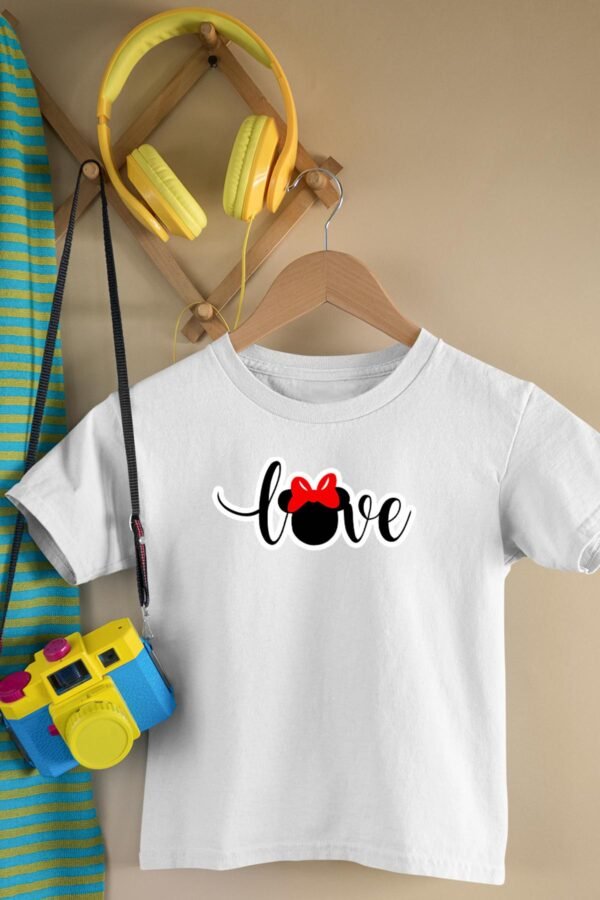 T-shirt Col Rond Fille - Love minie