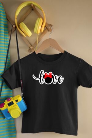 T-shirt Col Rond Fille - Love minie