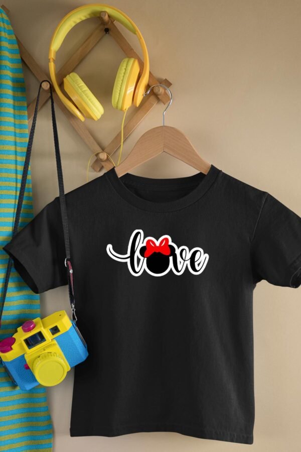 T-shirt Col Rond Fille - Love minie
