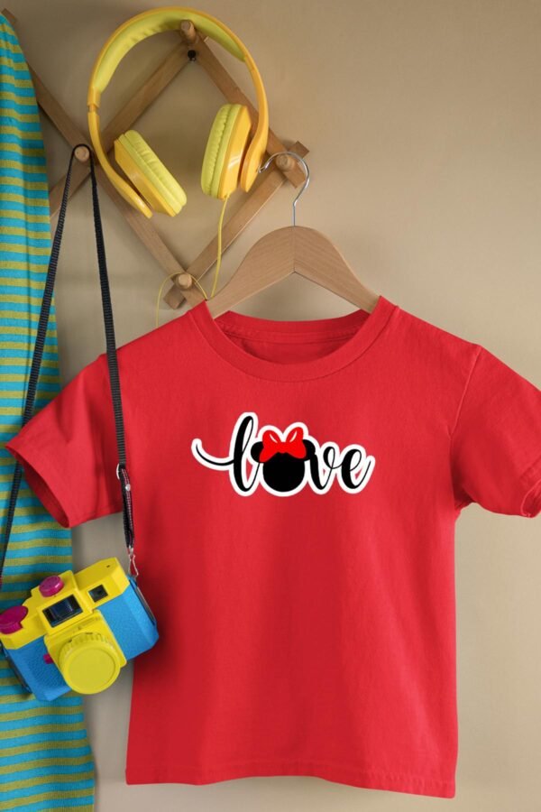 T-shirt Col Rond Fille - Love minie