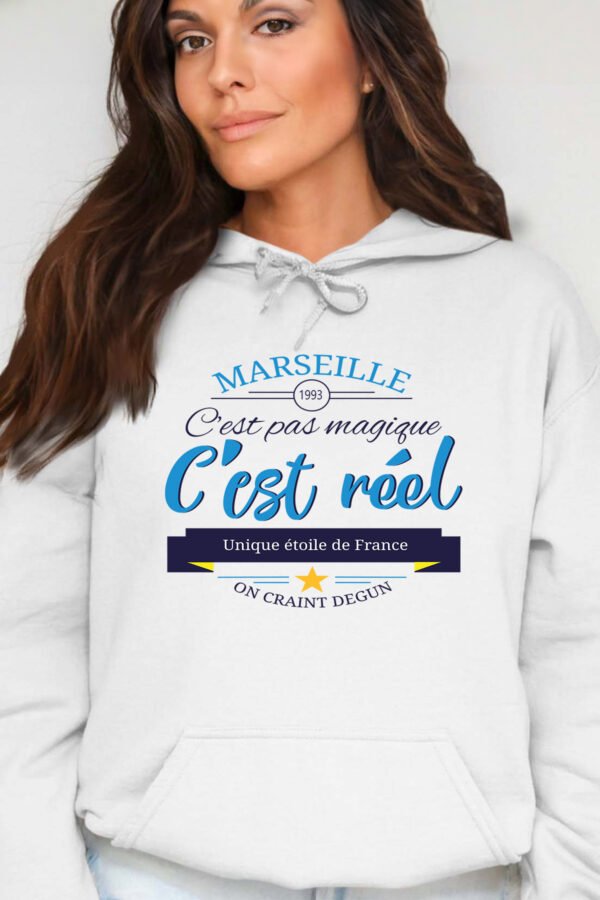 Marseille réel  - Sweat Capuche Femme