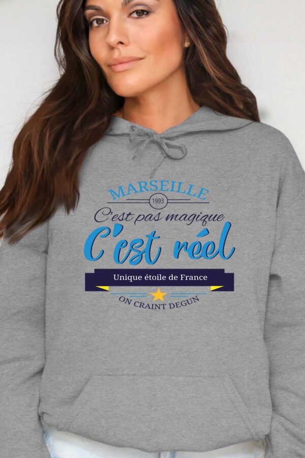 Marseille réel  - Sweat Capuche Femme