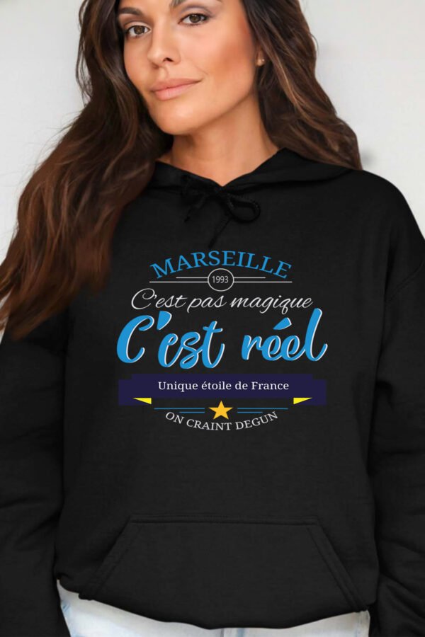 Marseille réel  - Sweat Capuche Femme