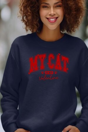 Sweat Col Rond Femme en Gros | My Cat Valentine