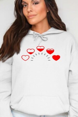 Niveau de coeur - Sweat Capuche Femme