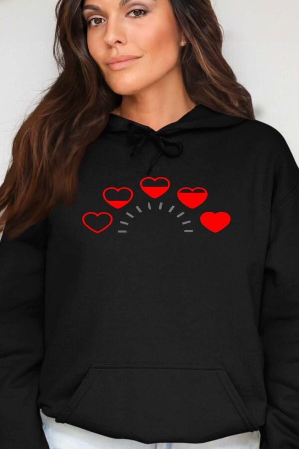 Niveau de coeur - Sweat Capuche Femme