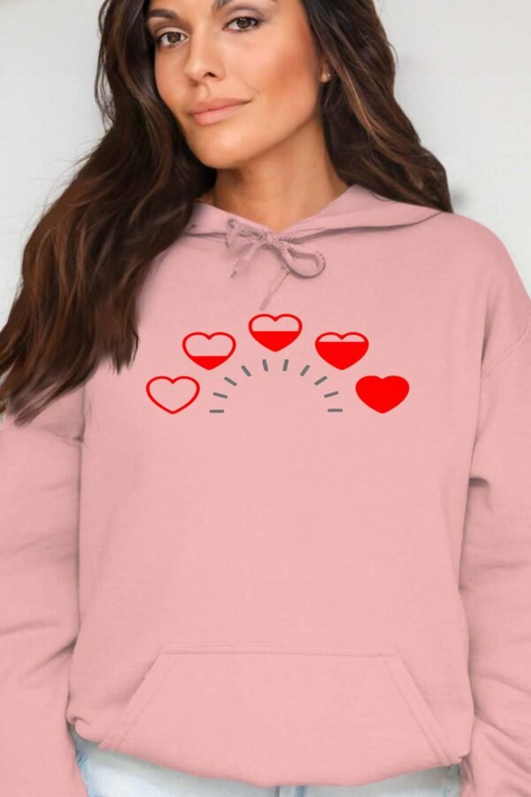 Niveau de coeur - Sweat Capuche Femme