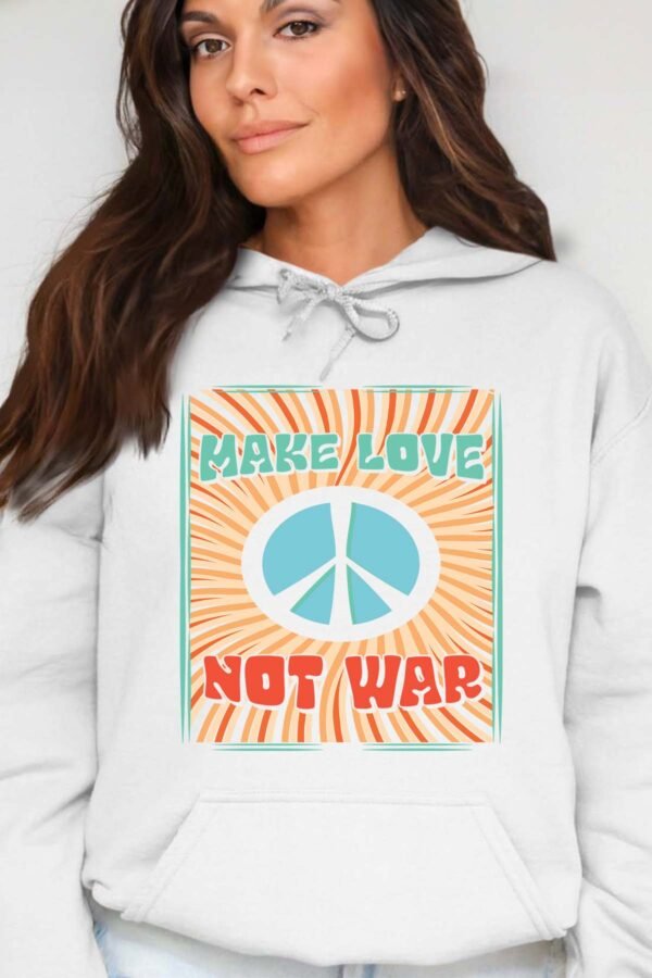 Not war Love  - Sweat Capuche Femme