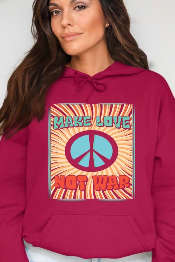 Not war Love  - Sweat Capuche Femme