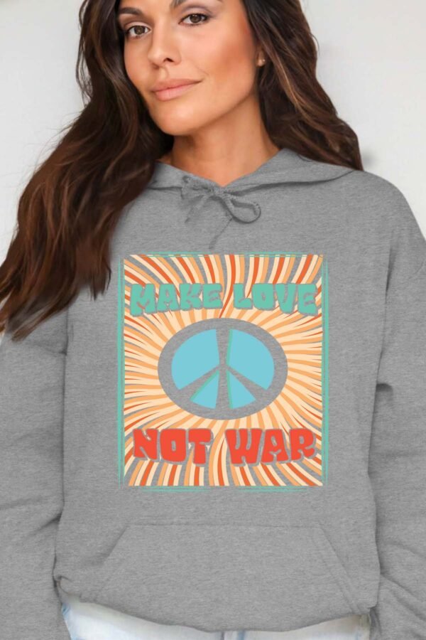 Not war Love  - Sweat Capuche Femme