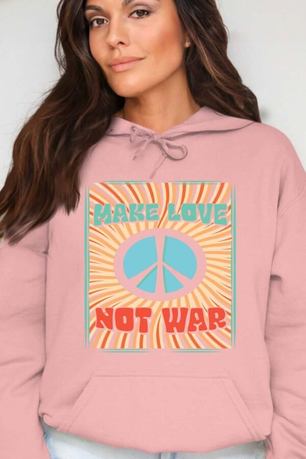 Not war Love  - Sweat Capuche Femme