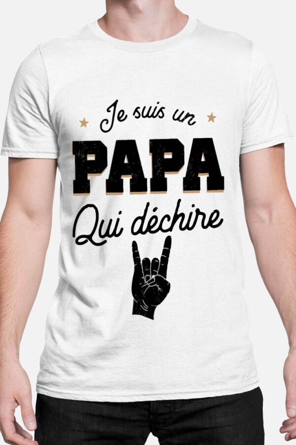 Papa déchire main - Tshirt Homme