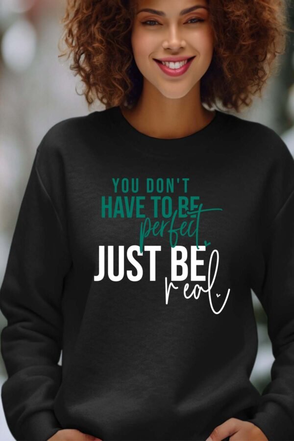 Sweat Col Rond Femme en Gros | Perfect Be real Bleu