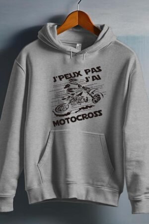 Peux Pas Motocross – Sweat capuche Homme – Gris