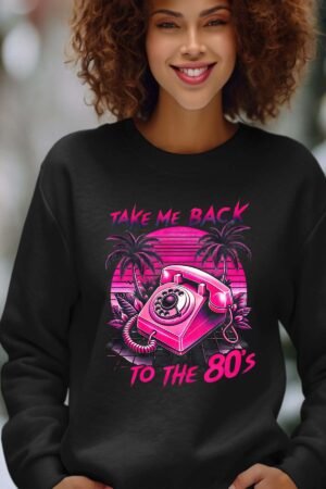 Sweat Col Rond Femme en Gros | Phone 80s