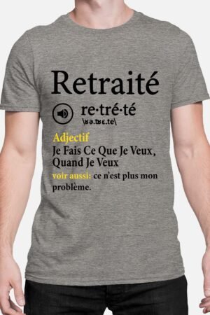 Rétraité Def – Tshirt Homme – Gris