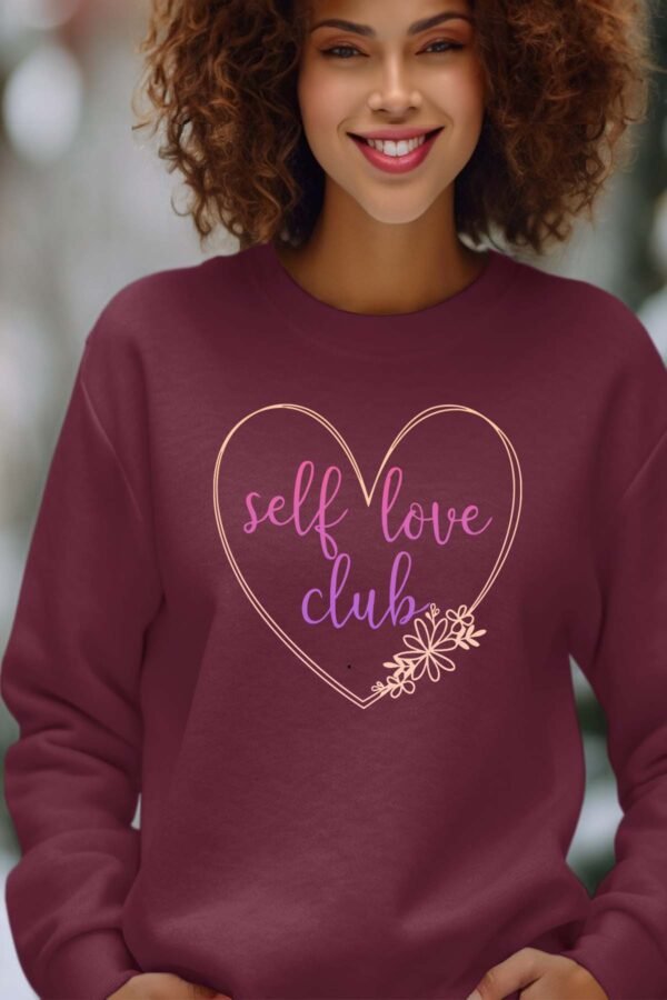 Sweat Col Rond Femme en Gros | Self love pink