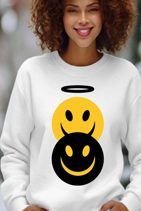Sweat Col Rond Femme en Gros | Smil angeDemon