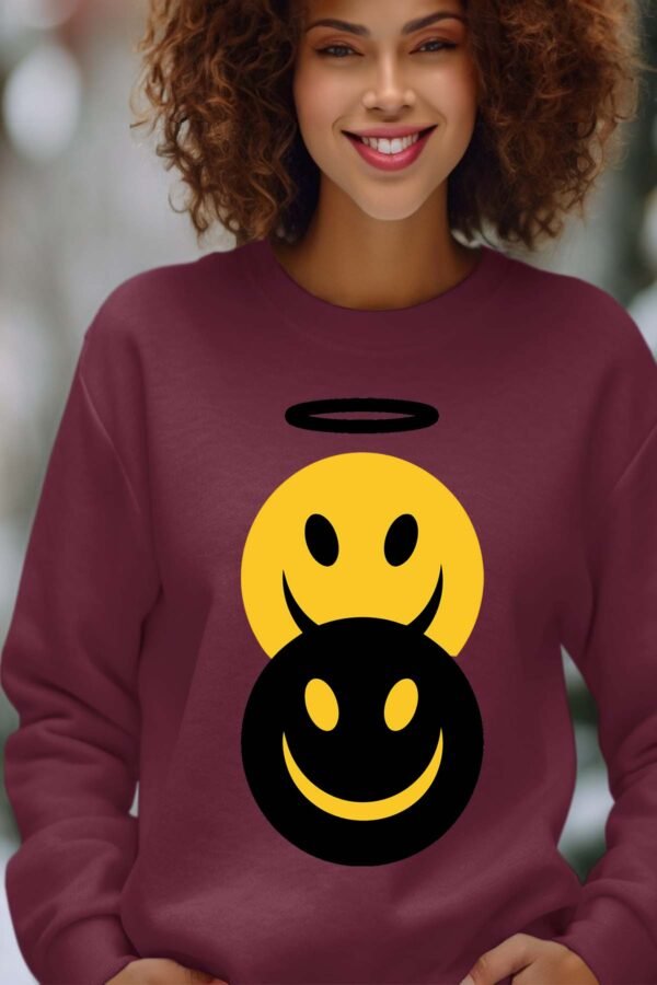 Sweat Col Rond Femme en Gros | Smil angeDemon