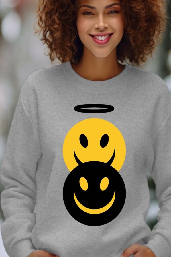 Sweat Col Rond Femme en Gros | Smil angeDemon