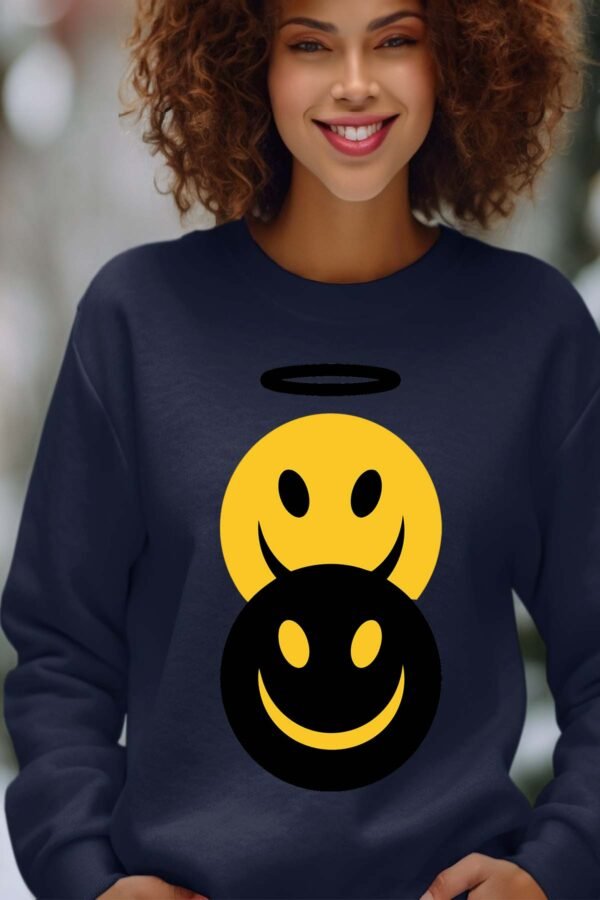 Sweat Col Rond Femme en Gros | Smil angeDemon