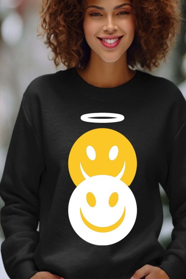 Sweat Col Rond Femme en Gros | Smil angeDemon