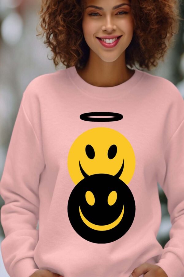 Sweat Col Rond Femme en Gros | Smil angeDemon