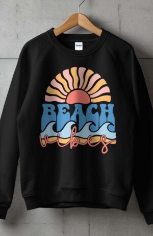Sweat Col Rond Femme en Gros |  Sun Beach vibes