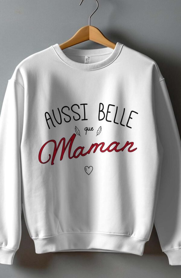 Sweat Col Rond Fille en Gros |  Aussi belle que maman