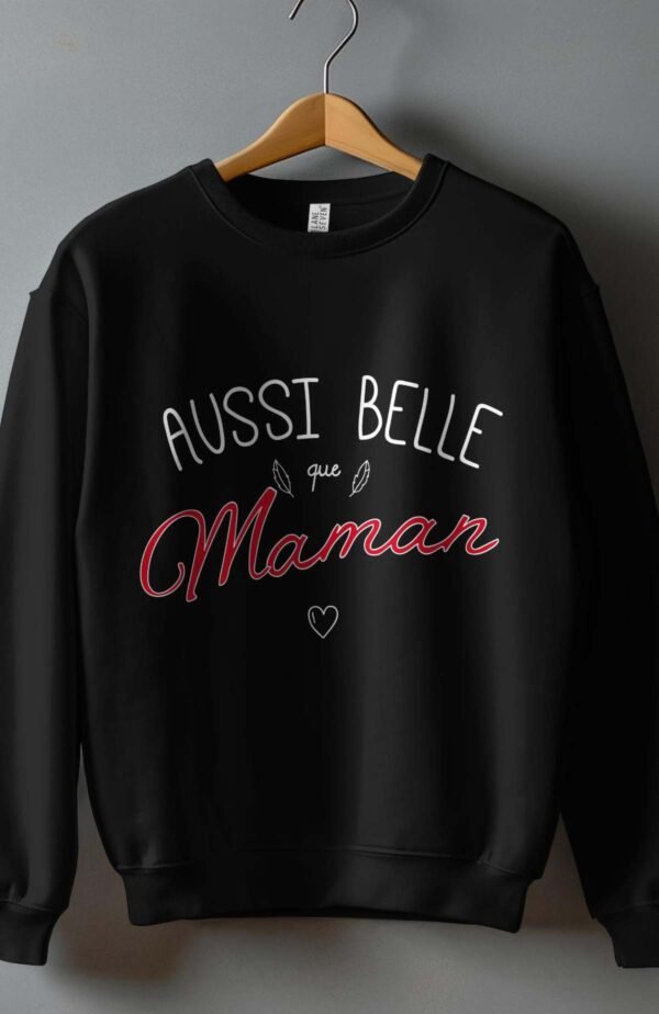 Sweat Col Rond Fille en Gros |  Aussi belle que maman
