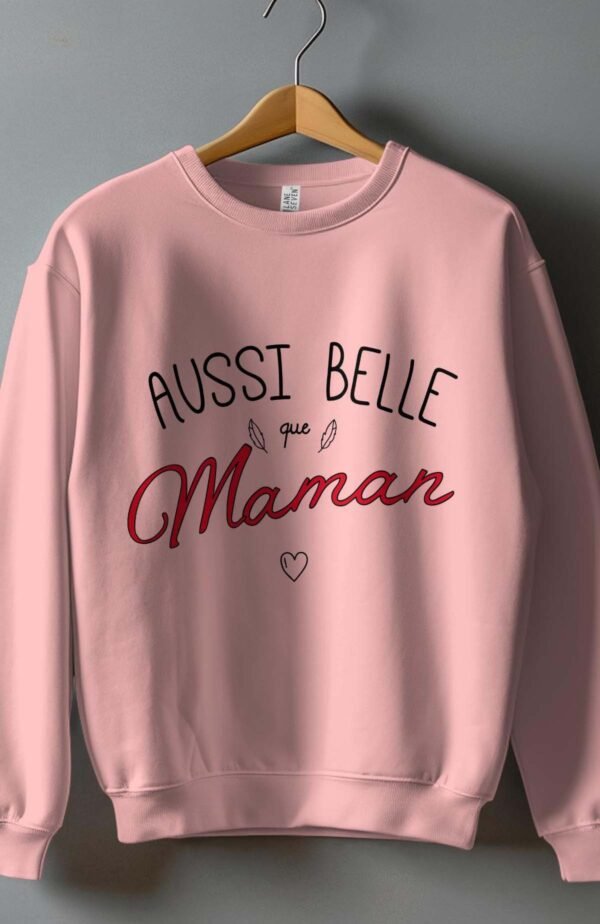 Sweat Col Rond Fille en Gros |  Aussi belle que maman