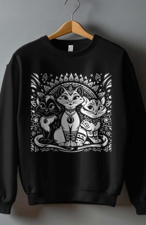 Sweat Col Rond Femme en Gros |   3 cats tatou