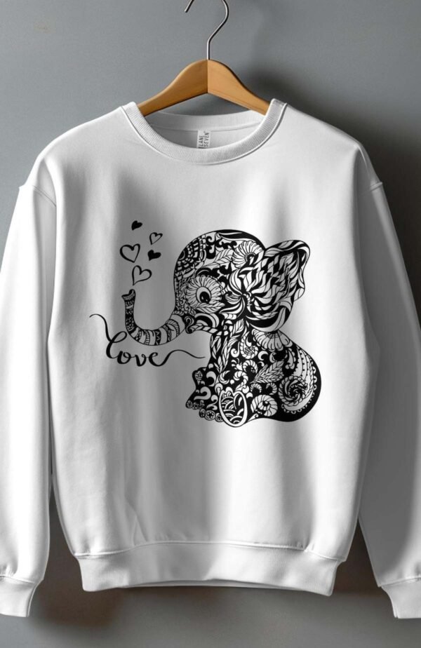 Sweat Col Rond Femme en Gros | Eléphant love