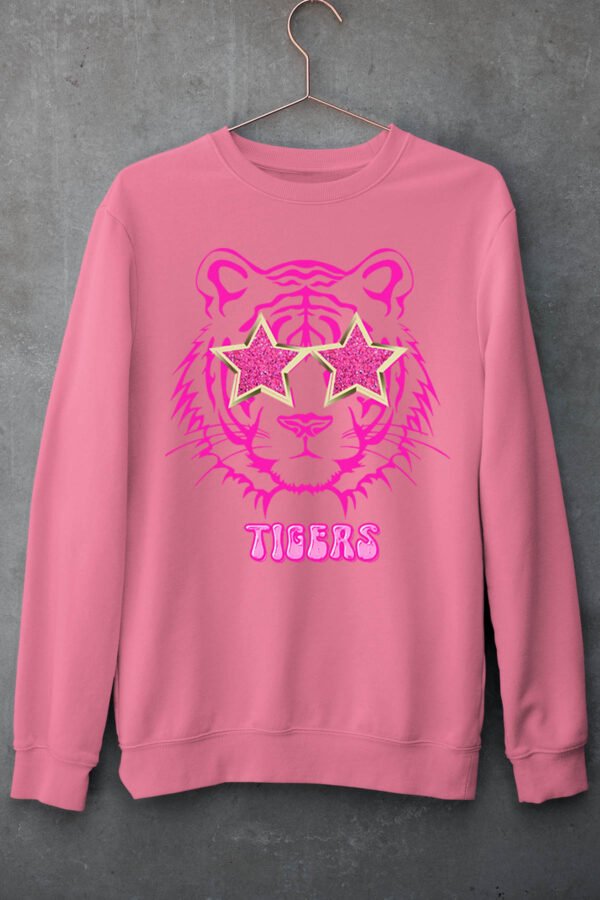 Sweat Col Rond Fille en Gros | Tiger silver