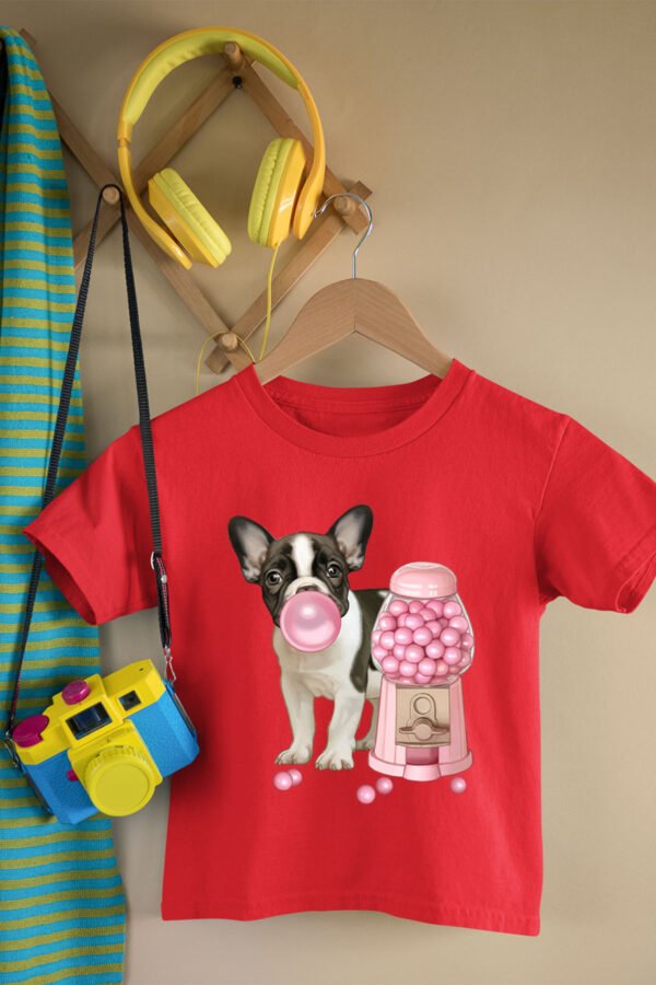 T-shirt Col Rond Fille - Dog gum