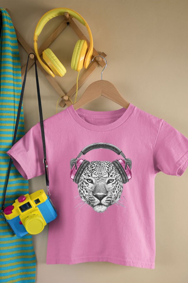 T-shirt Col Rond Fille - Leo headphones