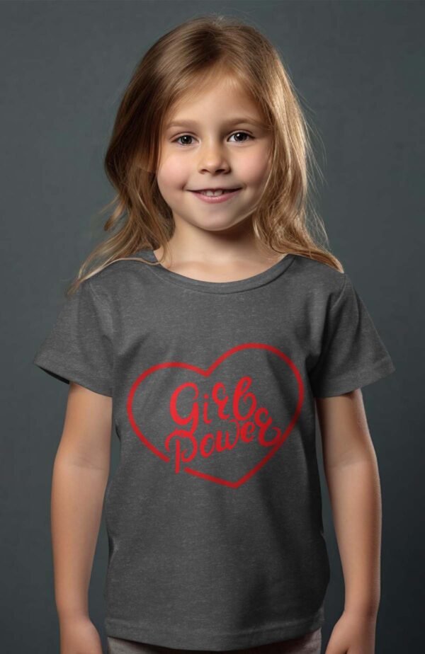 T-shirt Col Rond Fille - Girl power
