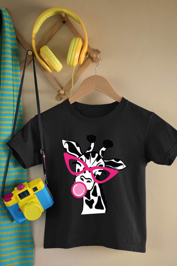 T-shirt Col Rond Fille - Girafe gum