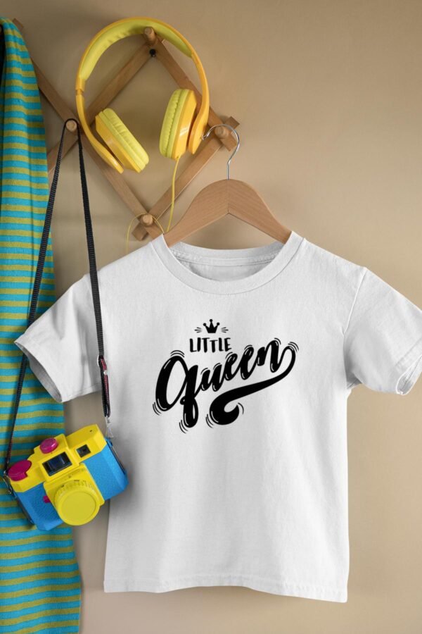 T-shirt Col Rond Fille - Little Queen
