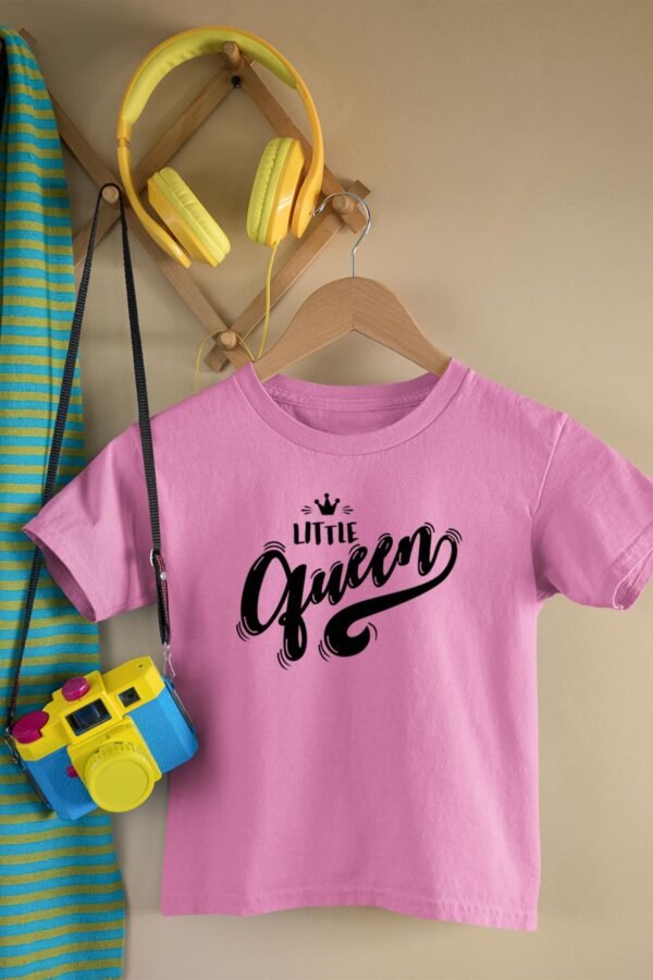 T-shirt Col Rond Fille - Little Queen