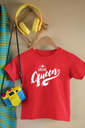 T-shirt Col Rond Fille - Little Queen