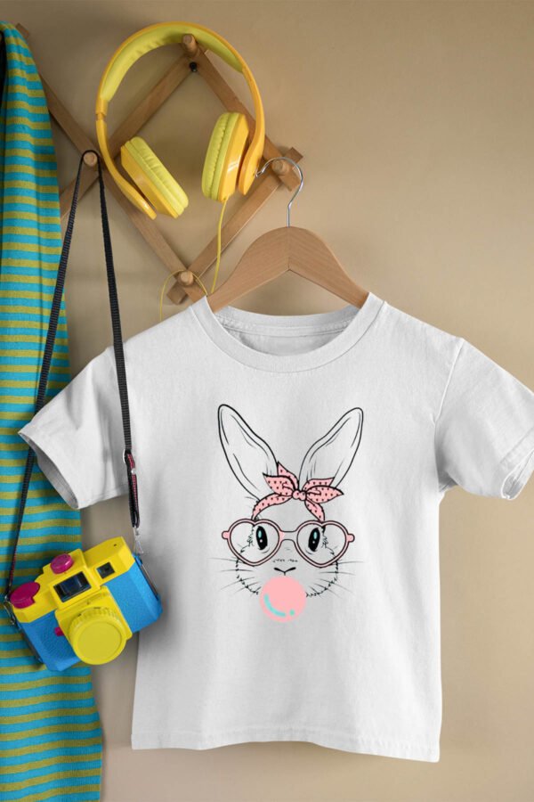 T-shirt Col Rond Fille - Rabbit gum