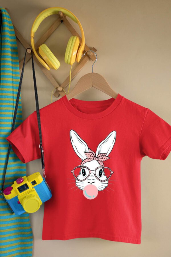 T-shirt Col Rond Fille - Rabbit gum