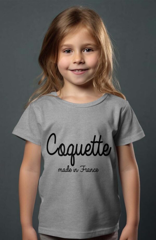 T-shirt Col Rond Fille - Coquette