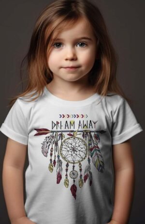 T-shirt Fille – dreamcatcher – Blanc