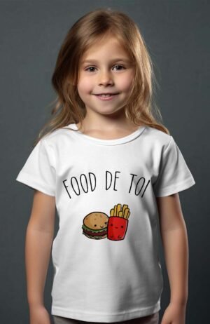 T-shirt Col Rond Fille - Food de toi