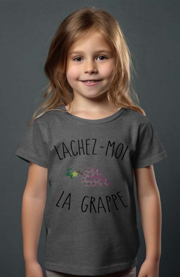 T-shirt Col Rond Fille - Lachez - moi la grappe