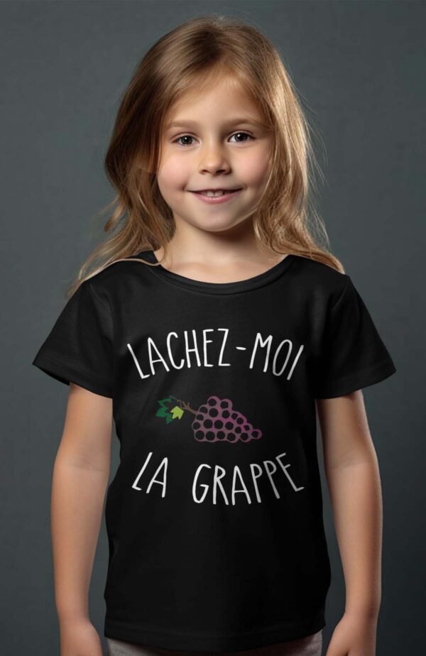 T-shirt Col Rond Fille - Lachez - moi la grappe