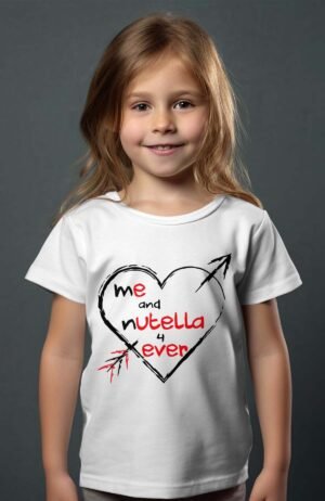 T-shirt Col Rond Fille - Me and nutella