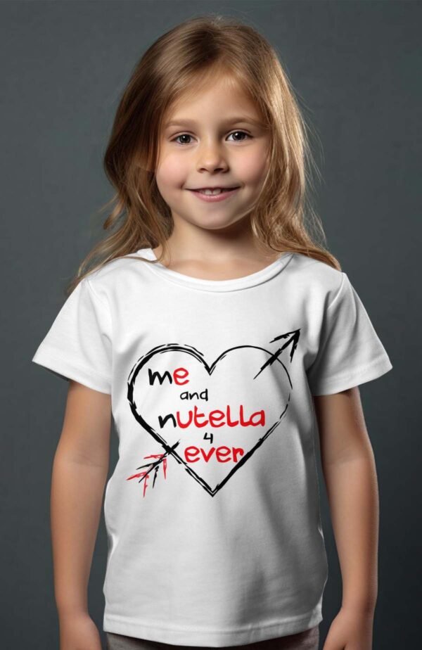T-shirt Col Rond Fille - Me and nutella